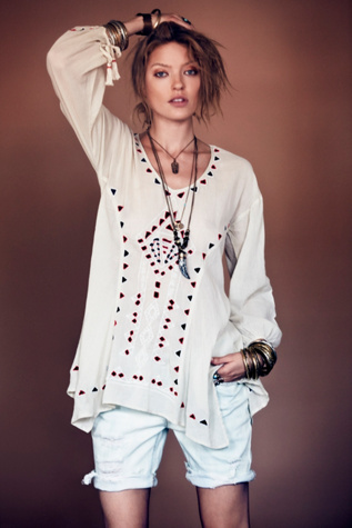 Free People Carioca Landscapes Tunic in tops