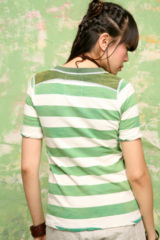 Green/White Stripe