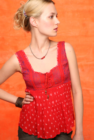 Patched Paisley Babydoll