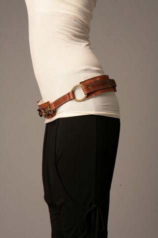 Ivory/Camel Leather