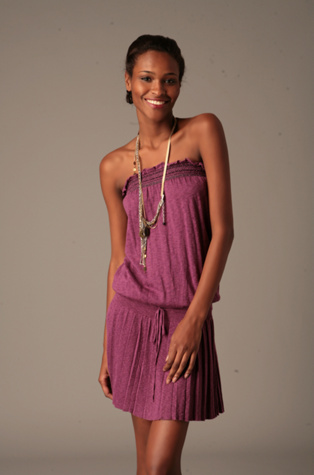 Pleated Tube Sweater Dress