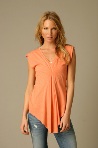 Pleated Short Sleeve Tee